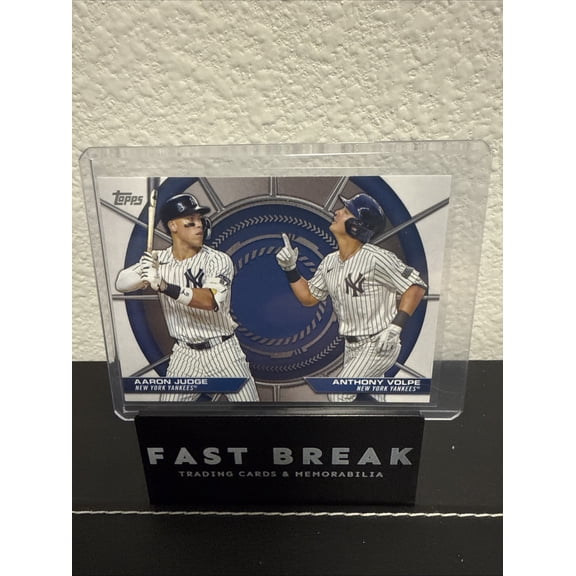 2025 Topps Series 2 Dynamic Duos Aaron Judge / Volpe #DD-4 Insert Baseball Card