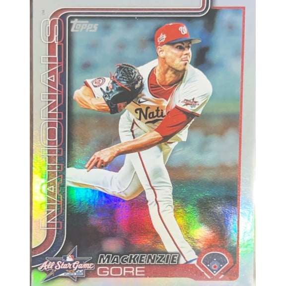 2025 Topps Series 2 MacKenzie Gore #ASG-30 Rainbow Foil Washington Nationals MLB Baseball Trading Card