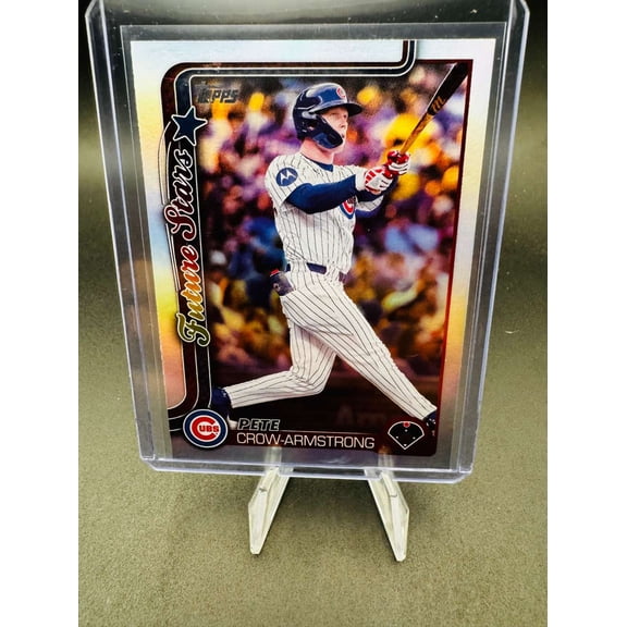 2025 Topps Series One Future Stars #290 Pete Crow-Armstrong Chicago Cubs Baseball Card Chicago Cubs MLB Baseball Trading Card