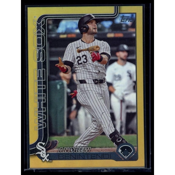 2025 Topps Series One Gold #344 07/50 Andrew Benintendi White Sox Baseball Card
