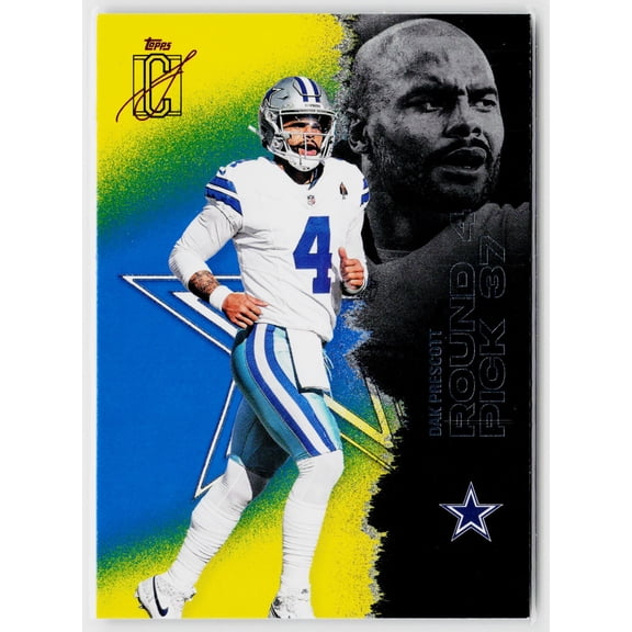 2025 Topps Signature Class Dak Prescott #15 Blue & Yellow