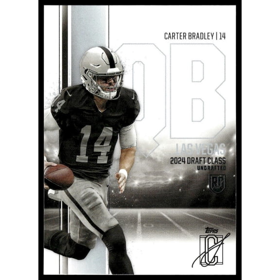 2025 Topps Signature Class Carter Bradley Las Vegas Raiders #131 Football Card