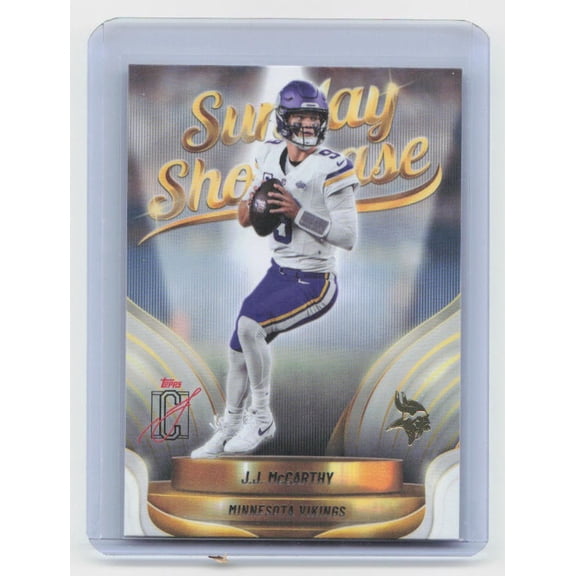 2025 Topps Signature Class J.J. McCarthy #SS-20 Sunday Showcase Minnesota Vikings NFL FOOTBALL Trading Card