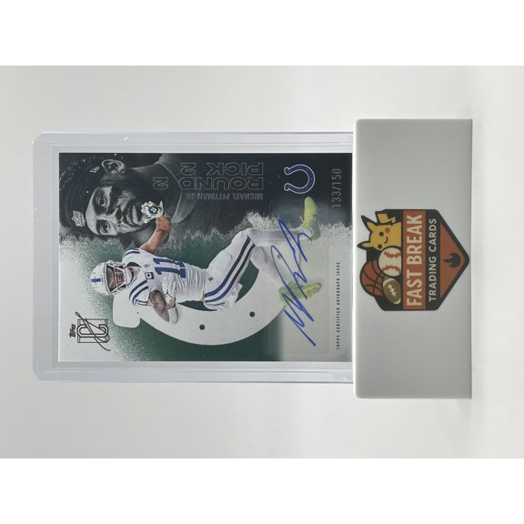 2025 Topps Signature Class Michael Pittman Jr. #24 Green /150 Indianapolis Colts NFL Autographed Football Trading Card
