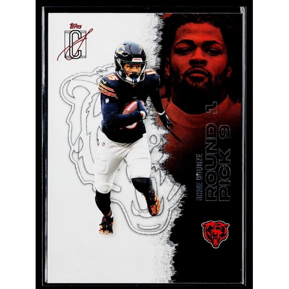 2025 Topps Signature Class Chicago Bears Rome Odunze #10 Football Card Chicago Bears NFL FOOTBALL Trading Card