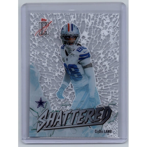 2025 Topps Signature Class Shattered CeeDee Lamb Dallas Cowboys #S-11 Football Card Dallas Cowboys NFL Football Trading Card