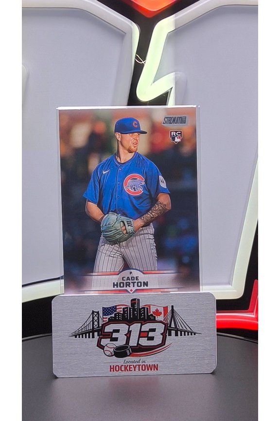2025 Topps Stadium Club Cade Horton #24 RC Chicago Cubs Baseball Card Chicago Cubs MLB Baseball Trading Card