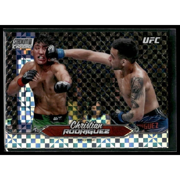 Near Mint 2025 Topps Stadium Club Chrome X-Fractor Christian Rodriguez #C-134 UFC MMA Trading Card