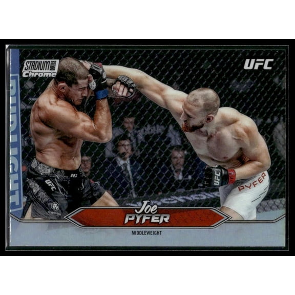 Near Mint 2025 Topps Stadium Club Chrome UFC Refractor Joe Pyfer C-89 Trading Card