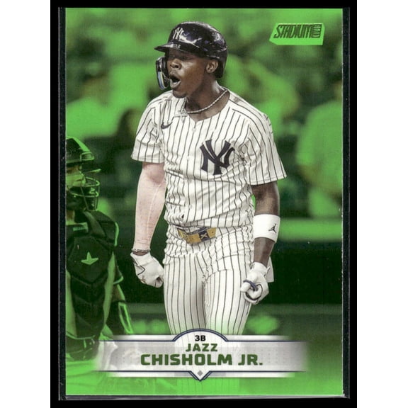 2025 Topps Stadium Club Jazz Chisholm Jr. #164 Green New York Yankees Baseball Card