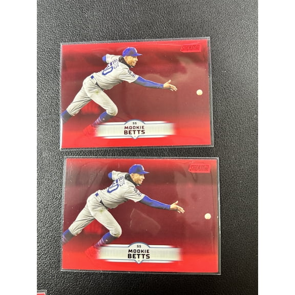 2025 Topps Stadium Club Red Mookie Betts #160 Los Angeles Dodgers Baseball Card