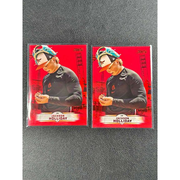 2025 Topps Stadium Club Red #73 Jackson Holliday Baltimore Orioles Baseball Card