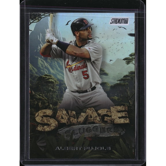 2025 Topps Stadium Club Savage Sluggers Albert Pujols #SS-10 St. Louis Cardinals MLB Baseball Trading Card