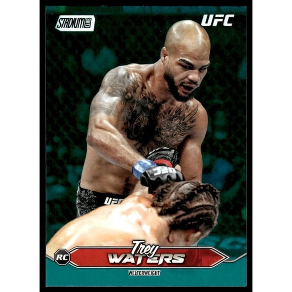 2025 Topps Stadium Club UFC Trey Waters #62 Teal Foil RC