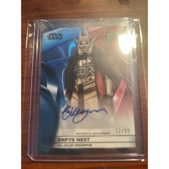 2025 Topps Star Wars Smugglers Outpost Enfys Nest Chrome Black Auto B&R Lava /99 Trading Card