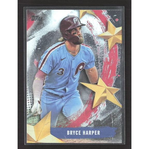 2025 Topps Stars of MLB SMLB-3 Bryce Harper Philadelphia Phillies Baseball Card