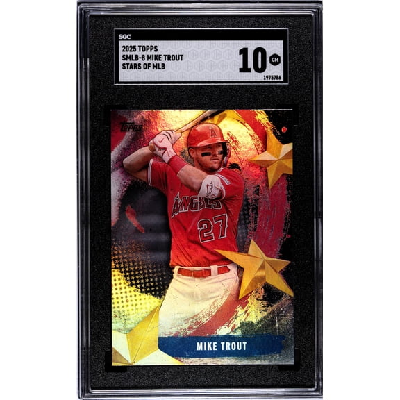 2025 Topps Stars of MLB Mike Trout #SMLB-8 SGC 10