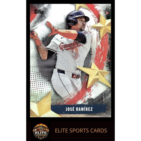 2025 Topps Stars of MLB SMLB-20 Jose Ramirez Cleveland Guardians Baseball Card Cleveland Guardians MLB BASEBALL Trading Card