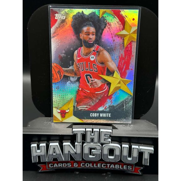 2025 Topps Stars of NBA Coby White SA-16 Chicago Bulls Basketball Card Chicago Bulls NBA Basketball Trading Card