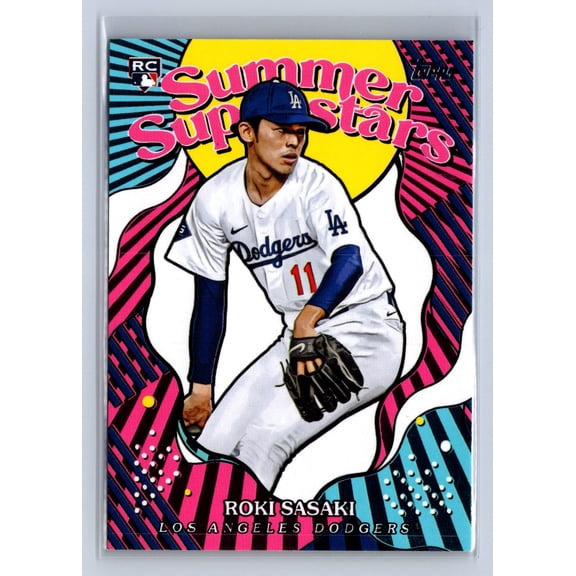 2025 Topps Summer Superstars Roki Sasaki #SS-41 RC Los Angeles Dodgers Baseball Card