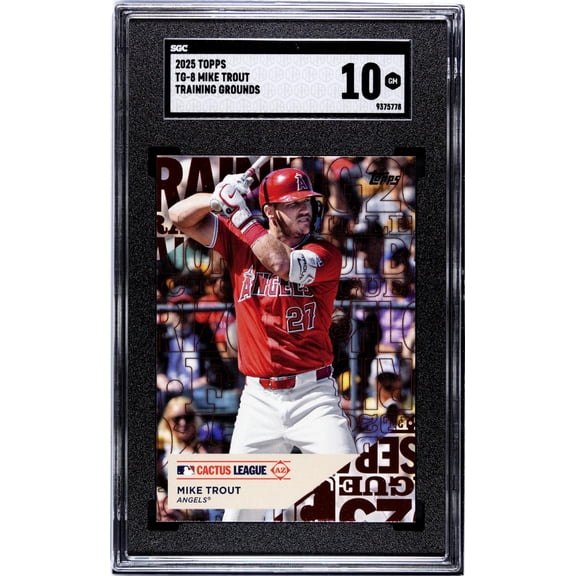 2025 Topps #TG-8 Mike Trout Training Grounds SGC 10