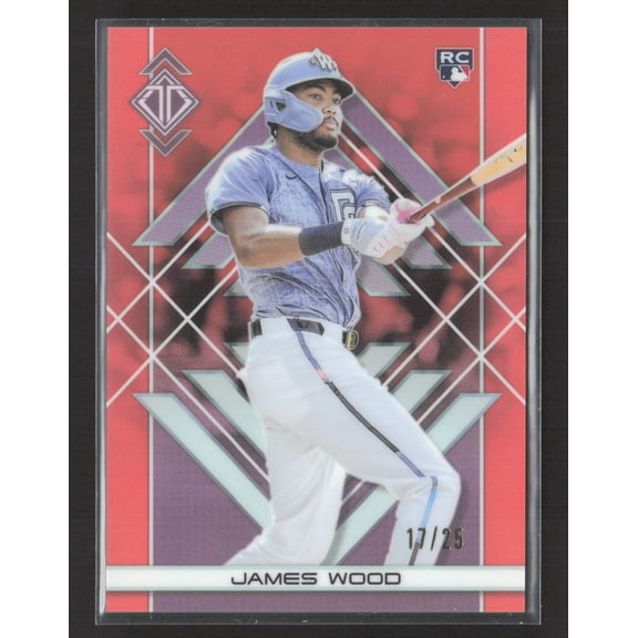 2025 Topps Transcendent James Wood #85 Red /25 RC