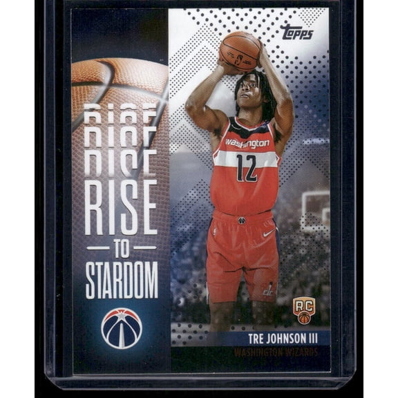 2025 Topps Tre Johnson III RC #RTS-6 Washington Wizards Basketball Card