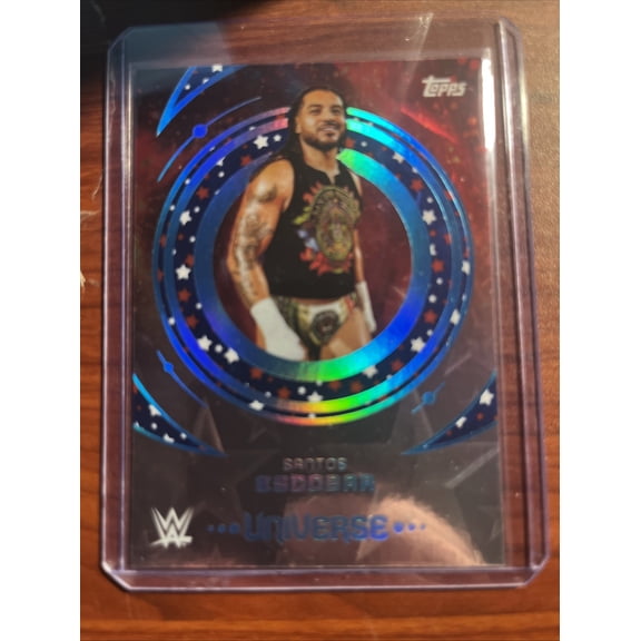 2025 Topps Universe WWE Batista Santos Escobar #73 Red White Blue Short Print Parallel/Variety Base Set