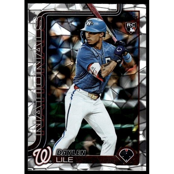 2025 Topps Update Daylen Lile #US172 Diamante Foil RC Baseball Card Washington Nationals MLB BASEBALL Trading Card