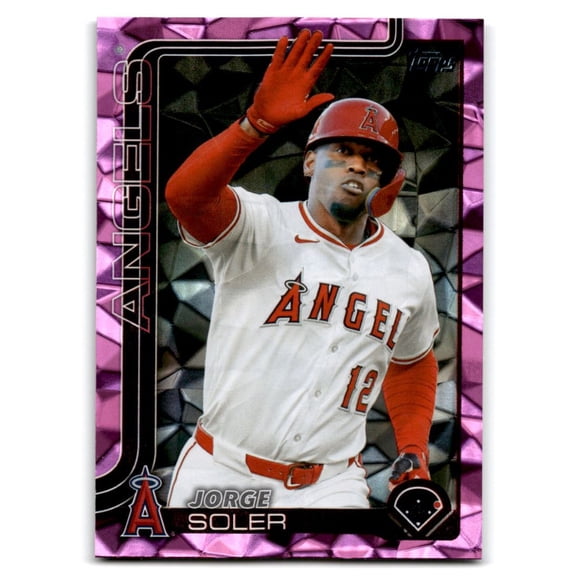 2025 Topps Update Pink Diamante Foil Baseball Card #US343 Jorge Soler NM-MT Angels Los Angeles Angels MLB Baseball Trading Card