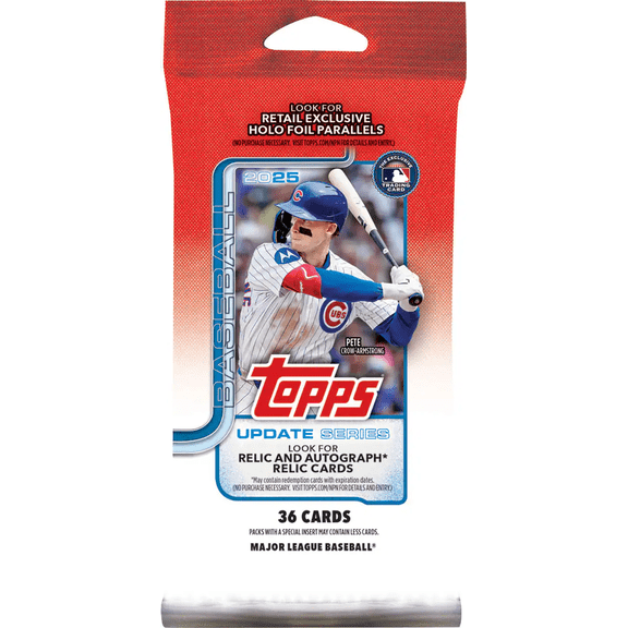 2025 Topps Update Series Baseball Trading Cards Jumbo Value Pack | 36 Cards