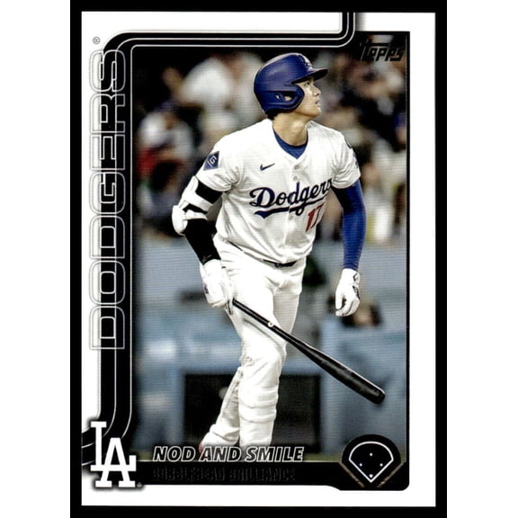 2025 Topps Update #US84 Shohei Ohtani Season Highlights/Checklist Los Angeles Dodgers MLB Baseball Base Trading Card