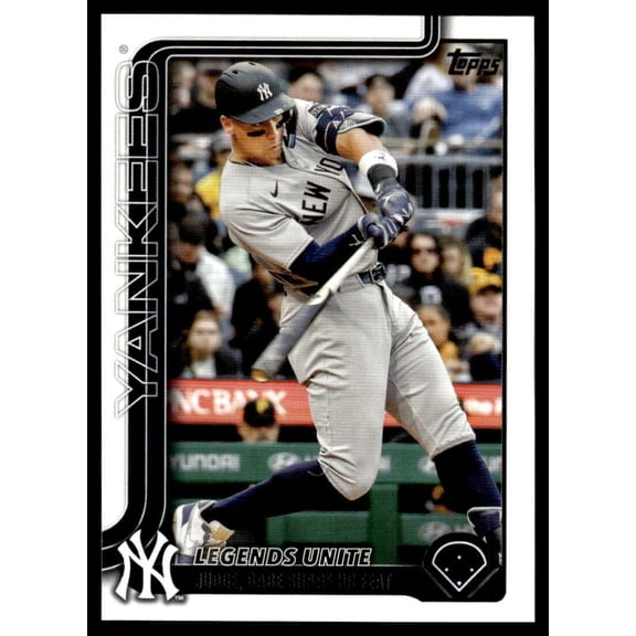2025 Topps Update #US86 Aaron Judge Season Highlights/Checklist New York Yankees MLB Baseball Base Trading Card