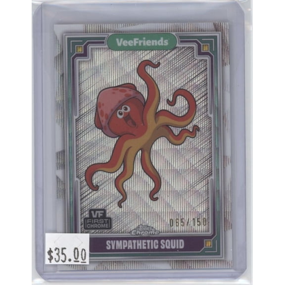 2025 Topps VeeFriends Chrome Sympathetic Squid 065/150 #76