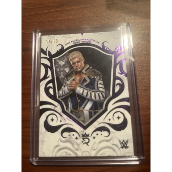 2025 Topps WWE Cody Rhodes #14 Purple Topps United States WWE Wrestling Trading Card