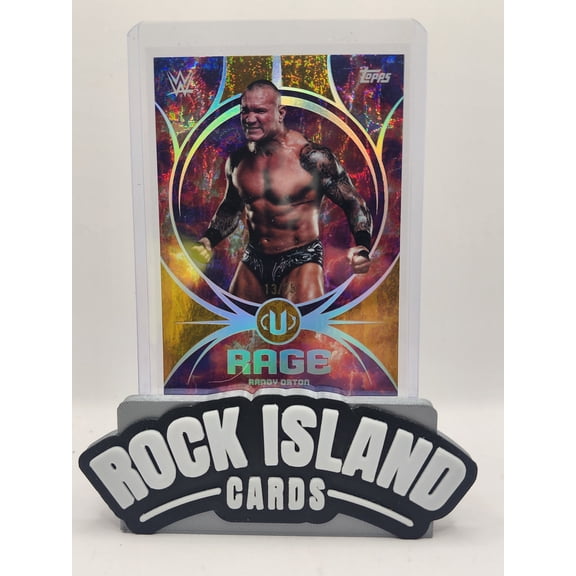 2025 Topps WWE Universe Rage Randy Orton #RA-16 Gold Sparkle /75