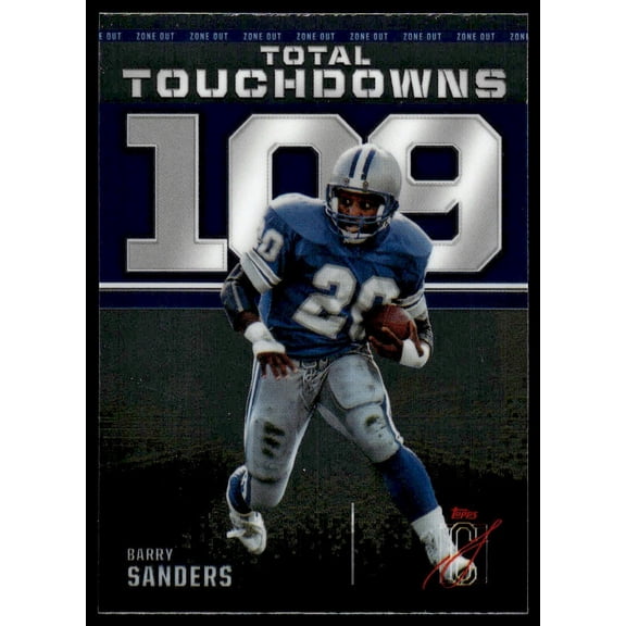 2025 Topps Zone Out Barry Sanders #ZO-13 Total Touchdowns