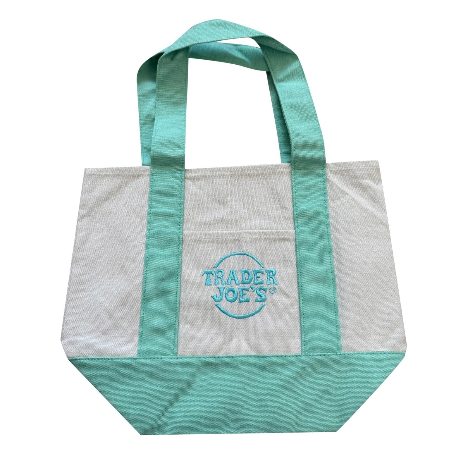 Trader Joe's Mini Canvas Tote Bag - New With Tags, Multiple Colors, 13x10x6 Inches