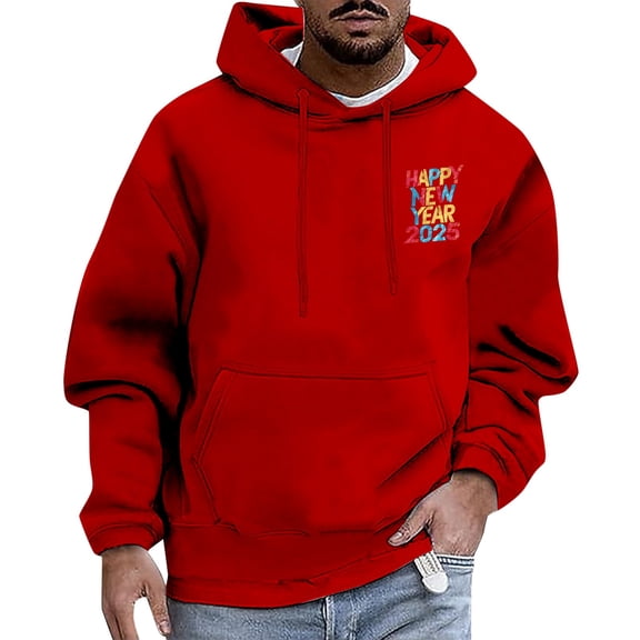 2025 Trend Men And Women With The Same New Year Hoodie Casual Sports Fashion New Year's Indispensable Top