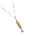 thumbnail image 1 of 2025 Trendy Adjustable Fish Pendant Neck Chain Fashionable Necklace Women Jewelry Gift Accessory, 1 of 9