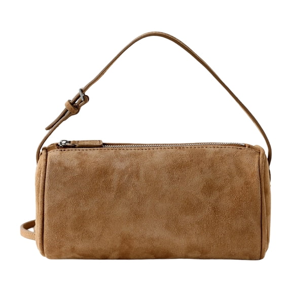 2025 Trendy Handheld Purse Suedes Ergonomic Handle Daily Essential Shoulder Crossbody Bag