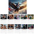 2025 Trump Wall Calendar Iconic Presidential Design, Monthly Trump