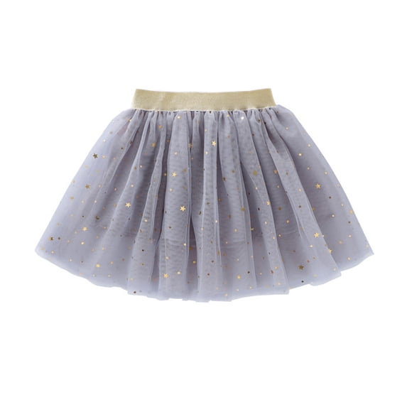2025 Tulle Tutu Skirt Girls Ballet Clothes with Glitter Print Star Toddler Girl Jacket 2T Princess Party Skirt for Denim Jacket Girls 1 10 Years