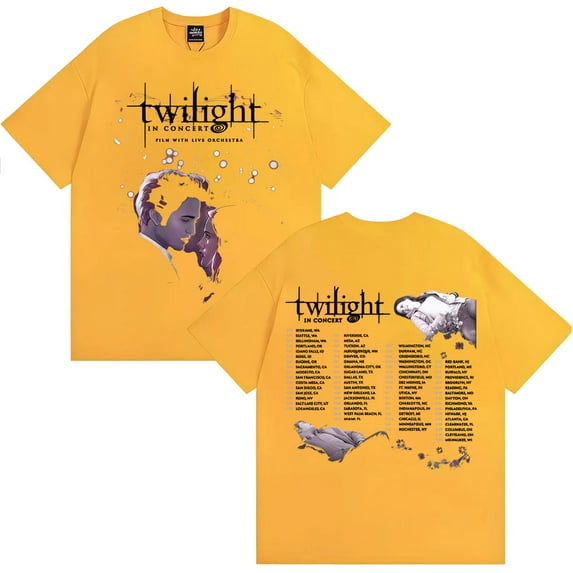 2025 Twilight Concert T-Shirt, Werewolf, Romance, Bella, Edward Cullen T-Shirt, Unisex Fashion, 100% Cotton