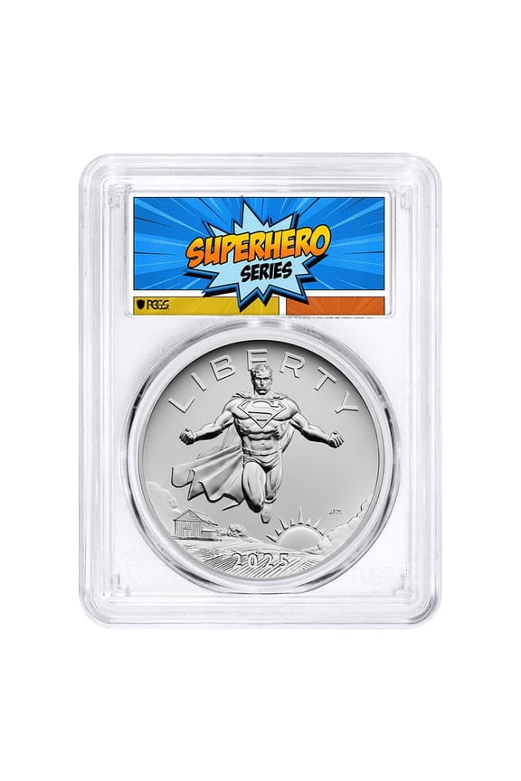2025 US Mint 1 oz DC Comics Superman Silver Medal PCGS MS 69 FS (Superhero)
