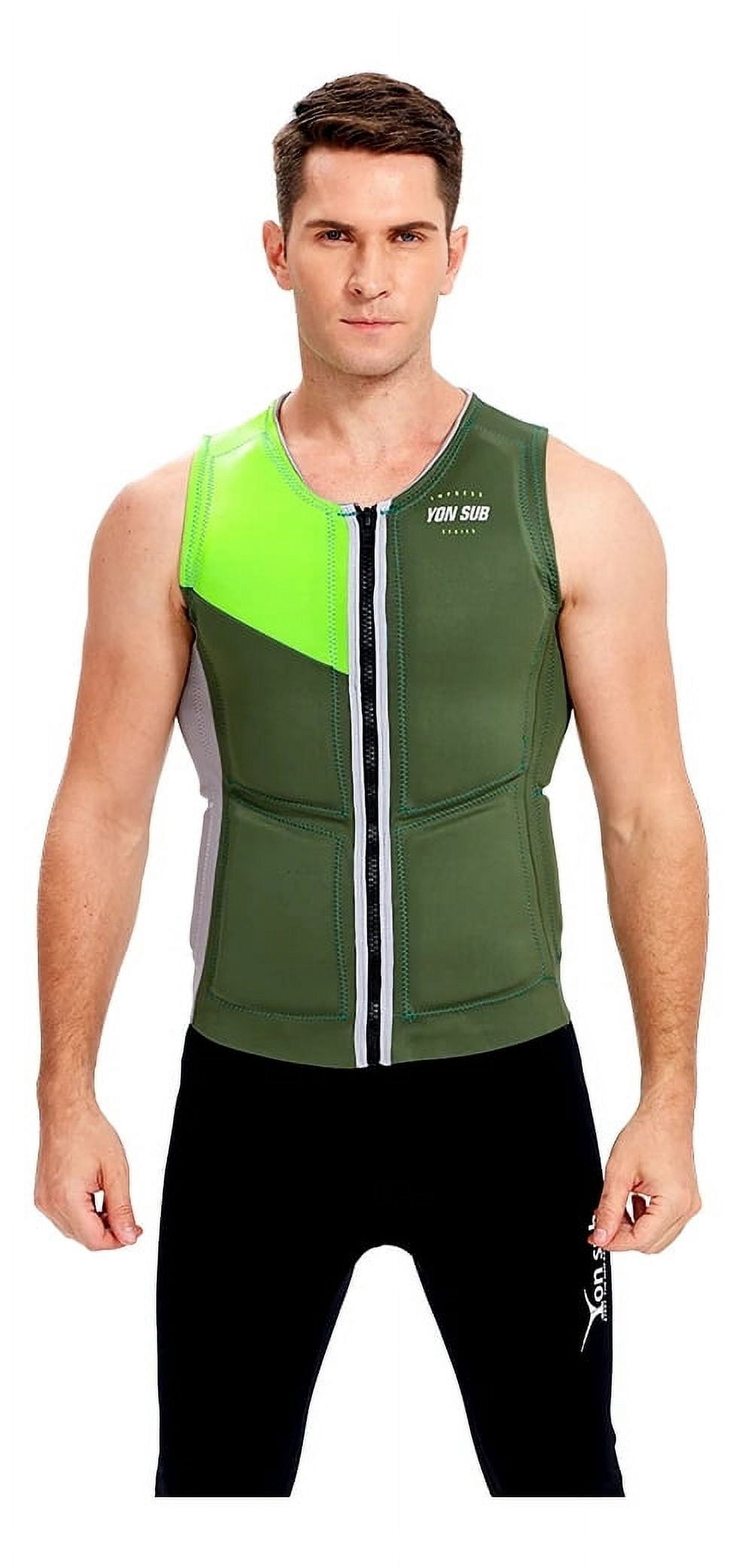2025 Ultra-Thin Lightweight Adult Life Jacket, Safe and Portable Zippered Swim Vest