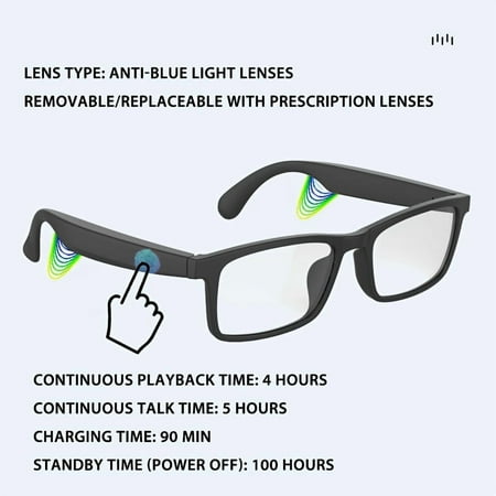 2025 Unisex TWS Smart Glasses | HD Calls & HIFI Sound | AI Voice Assistant