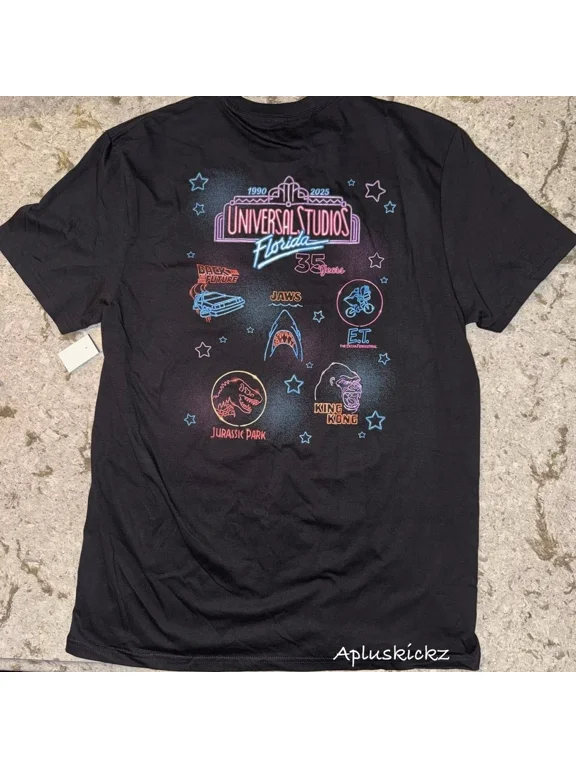 2025 Universal Studios 35 Years Annual Passholder UOAP T-Shirt All Size