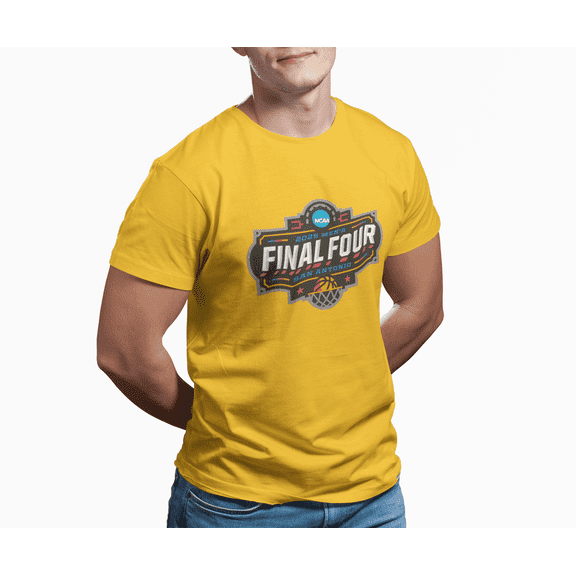 2025 University Men's Basketball Final Four for University Basketball fan Gift Unisex Heavy Cotton Tee-KBNCMFF01-Gold-S