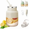 thumbnail image 1 of 2025 Upgrade 800 ml - Portable Blender, Cordless Large Capacity Juicer, 2-in-1 Juicer with Direct Drinking Function, for Work, Fitness, and Travel (White), 1 of 7